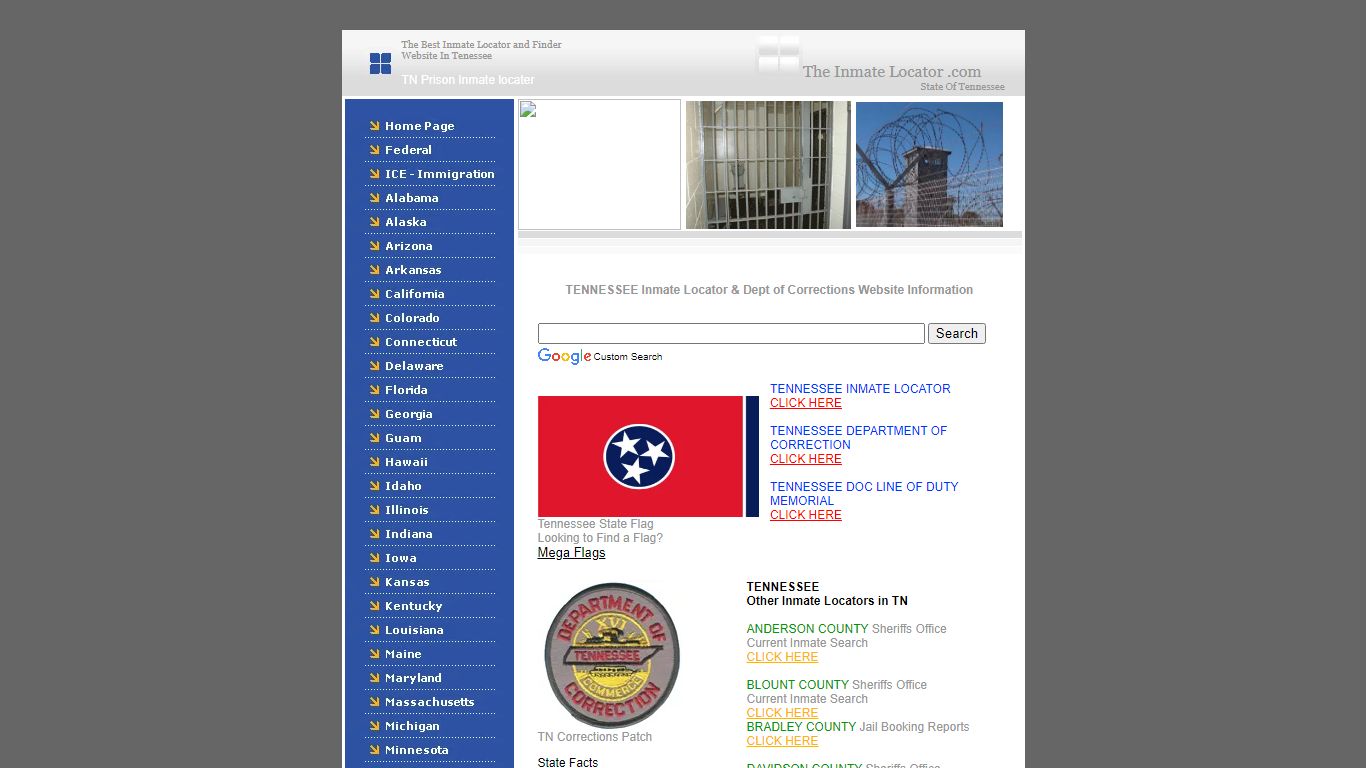 Tennessee Inmate Locator & Tennessee DOC